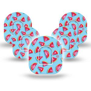 Watermelon Slices Pod Tape 5-Pack with center stickers