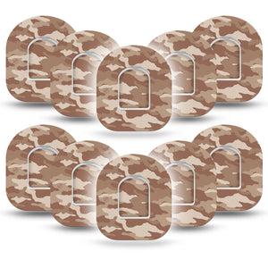 ExpressionMed Desert Camo Pod Tapes 10-Pack Stickers and 10-Pack Tapes