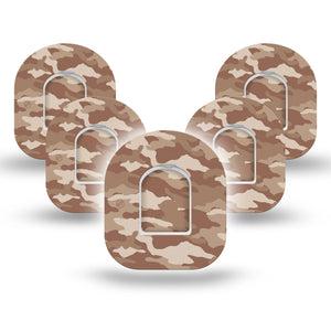 ExpressionMed Desert Camo Pod Tapes 5-Pack Stickers and Tapes