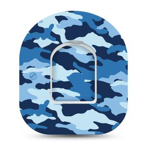 Blue Camo Pod Tape Single Sticker and Tape