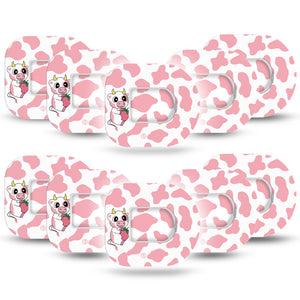 Strawberry Cow Pod Tapes 10-Pack Tapes and 10-Pack Stickers