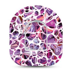ExpressionMed Purple Pebbles Pod Tape with center sticker