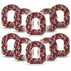 ExpressionMed 10-Pack Football Omnipod Insulin Pump Adhesive Patches