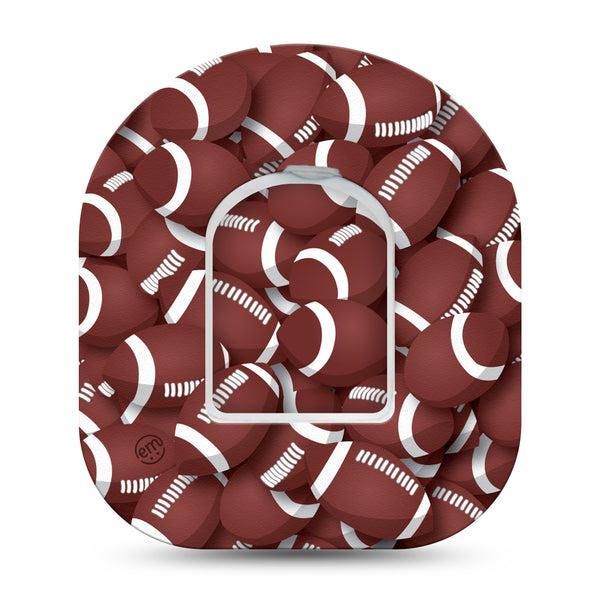 ExpressionMed Football Omnipod Insulin Pump Adhesive Patch sports tape with center sticker