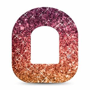ExpressionMed Glittering Fall Ombre Omnipod Patch Single Tape