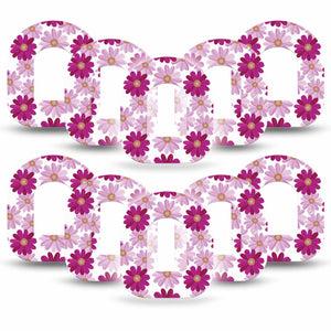 10-Pack Tapes Brilliant Daisies Omnipod Insulin Pump Patches