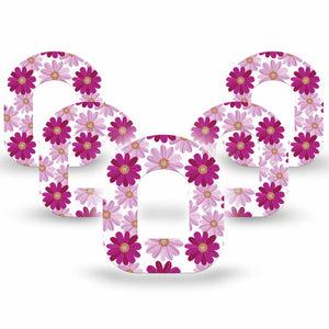 5-Pack Brilliant Daisies Omnipod Insulin Pump Patches