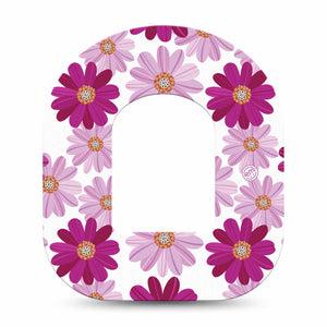 Brilliant Daisies Omnipod Insulin Pump Patch for girls Tape