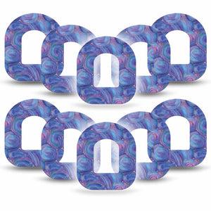 ExpressionMed Purple Agate Omnipod Tape, 10-Pack, Purple Fall Pump Overlay Tape