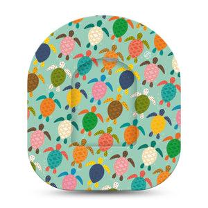 ExpressionMed Sea Turtles Omnipod Surface Full Wrap Sticker and Mini Tape Colorful Turtle Themed Vinyl Sticker and Tape Design Pump Design