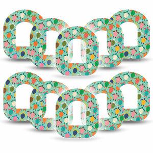 ExpressionMed Sea Turtles Omnipod Tape, 10-Pack Tape Bale Of Turtles Inspired, Adhesive Patch Pump Design