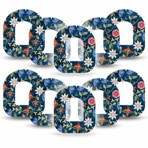 ExpressionMed Floral Folklore Pod Tape, 10-Pack Tapes, Floral Myth Themed, CGM, Plaster Design