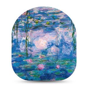 ExpressionMed Monet Water Lilies Pod Full Wrap Sticker Single with Matching Omnipod Patch Sticker French art monet historic art piece Decorative Decal Pump design