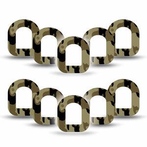 ExpressionMed Camo Pod Mini Tape 10-Pack, Hunting Concealment Plaster Pump Design
