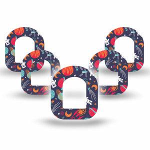 ExpressionMed Space Pod Mini Tape 5-Pack, Planetary Pattern Overlay Patch Pump Design