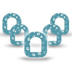 ExpressionMed Pawprint Pod Mini Tape 5-Pack, Pet Lover Fixing Ring Tape Pump Design