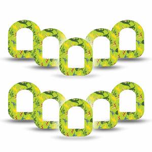 ExpressionMed Daring Dinosaurs Pod Mini Tape 10-Pack Tape, Jurassic Roamers Adhesive Tape Pump Design