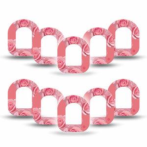 ExpressionMed Blush Rose Pod Mini Tape 10-Pack, Romantic Blossom Plaster Pump Design