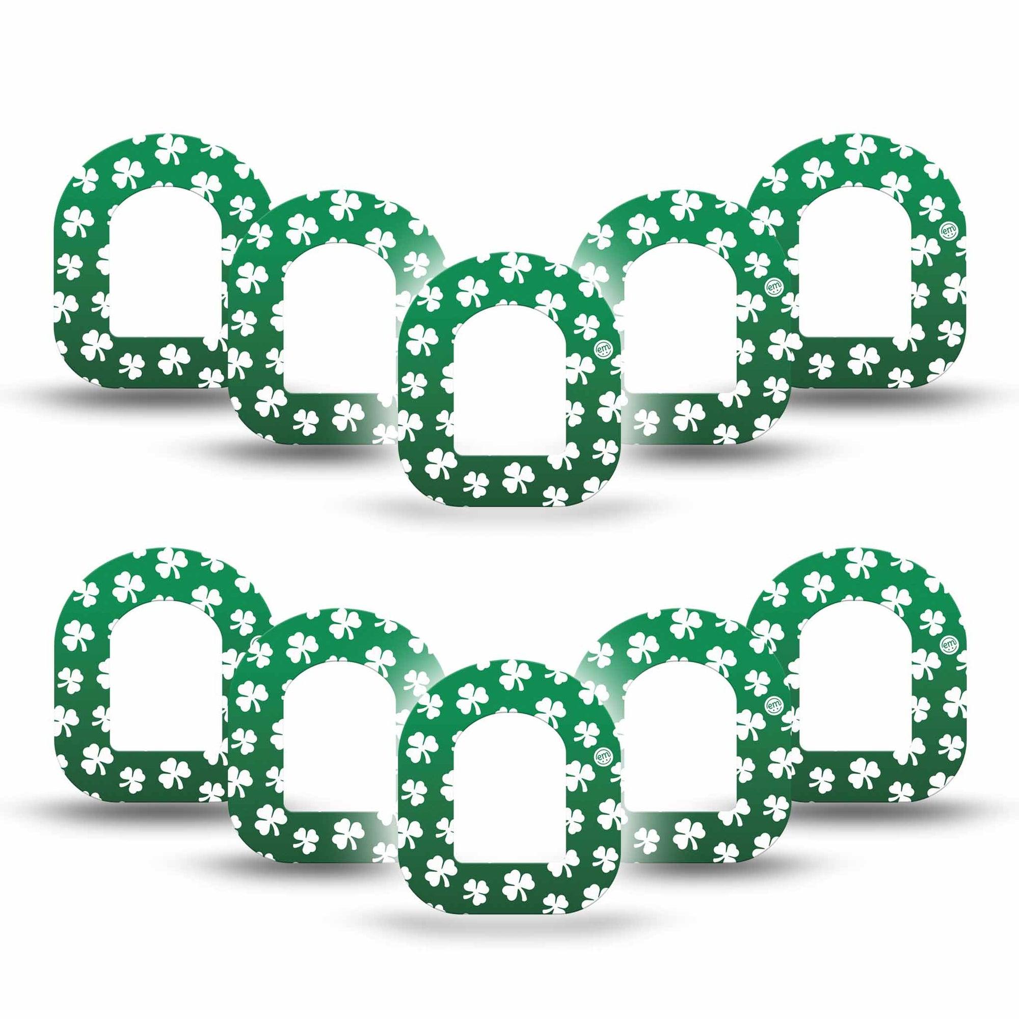 ExpressionMed Shamrock Omnipod Mini Tape, 10-Pack Tape Fresh Clover, Adhesive Tape Pump Design
