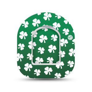 ExpressionMed Shamrock Pod Mini Tape Single Sticker and Single Tape, Emerald Green Overlay Tape Pump Design