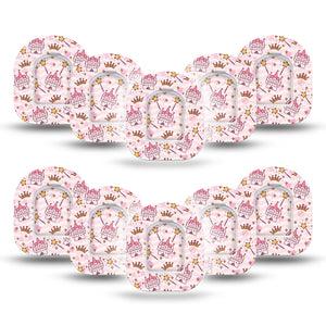 ExpressionMed Castles Pod Mini Tape 10 Stickers and 10 Tapes, Historic Monument Fixing Ring Patch Pump Design