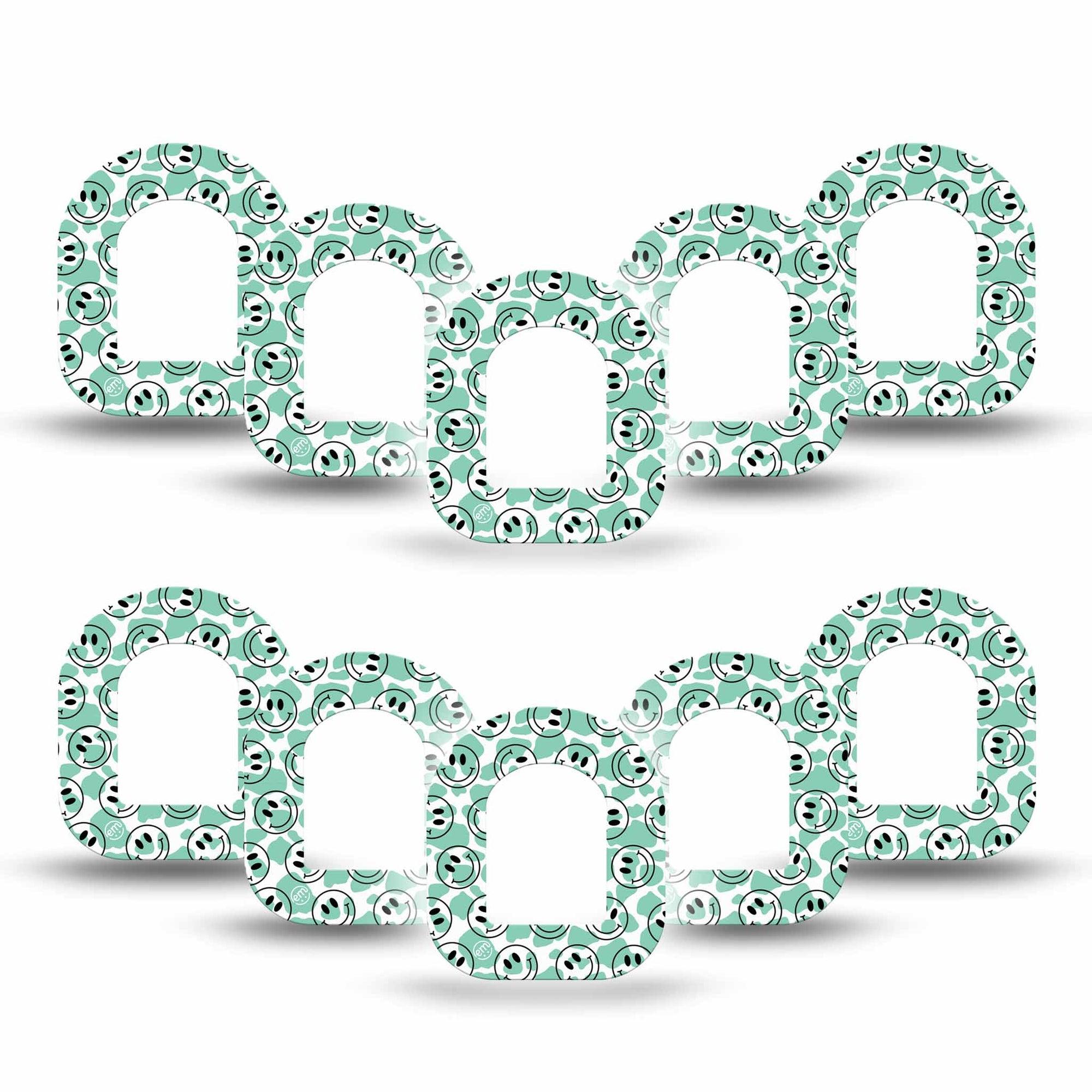 ExpressionMed Happy Cow Print Omnipod Mini Tape, 10-Pack Tape Cheerful Bovine, Adhesive Tape Pump Design