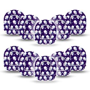 ExpressionMed Aliens Pod Mini Tape 10 Stickers and 10 Tapes, Intergalactic Visitors Plaster Pump Design