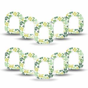 ExpressionMed Clover Pile Omnipod Mini Tape, 10-Pack Tape Clover Petals. Adhesive Tape Pump Design