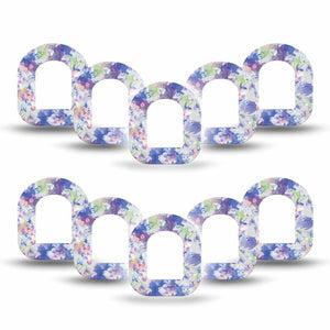 ExpressionMed Dreamy Blooms Pod Mini Tape 10-Pack, Fantasy Petals Adhesive Tape Pump Design