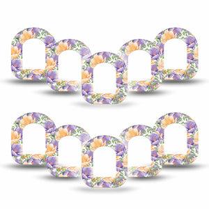 ExpressionMed Crocus Flowers Pod Mini Tape 10-Pack, Early Blossoms Overlay Tape Pump Design