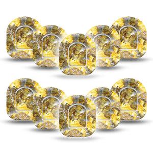 ExpressionMed Fall Camo Omnipod Mini Tape 10-Pack Tape and 10-Pack Sticker Nature Inspired Camo Adhesive Tape Pump Design