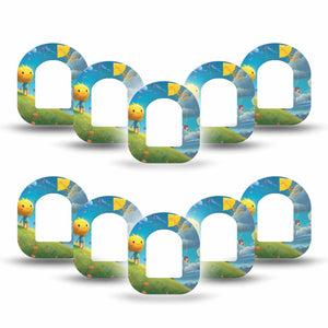 ExpressionMed Summer Kite Omnipod Mini Tape, 10-Pack Tape Happy Sun Kite, Adhesive Tape Pump Design