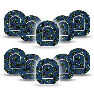 ExpressionMed Tractors Omnipod Mini Tape, 10-Pack Tape and 10-Pack Sticker Kids Tractor Print, Adhesive Tape Pump Design