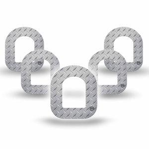 ExpressionMed Grid Iron Pod Mini Tape 5-Pack, Athletic Design Adhesive Tape Pump Design