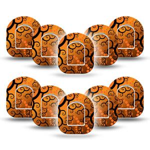 ExpressionMed Halloween Dreams Pod Mini Tape 10-Pack Stickers and 10-Pack Tapes, Costume Party Imagination Adhesive Tape Pump Design