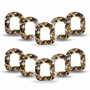 ExpressionMed Candy Corn Pod Mini Tape 10-Pack, Halloween Candy Patch Pump Design
