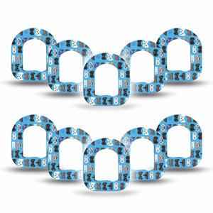 ExpressionMed Gamer Pod Mini Tape 10-Pack Tapes, Geeky Designs Plaster Pump Design
