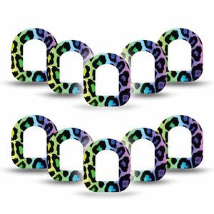 ExpressionMed Multicolored Cheetah Print Pod Mini Tape 10-Pack, Vibrant Animal Print Overlay Tape Pump Design