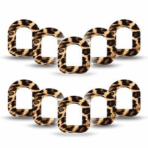 ExpressionMed Leopard Print Pod Mini Tape 10-Pack, Fierce Style Adhesive Tape Pump Design