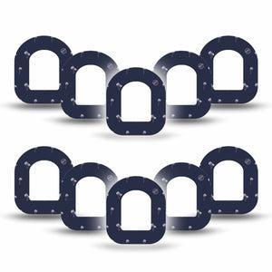 ExpressionMed Palm Trees Pod Mini Tape 10-Pack, Sunny Palms Fixing Ring Tape Pump Design