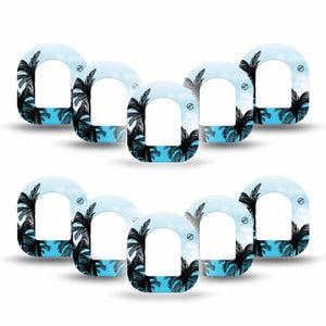 ExpressionMed Palmy Nights Pod Mini Tape 10-Pack, Evening Palms Adhesive Patch Pump Design