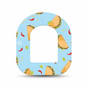 ExpressionMed Spicy Tacos Pod Mini Tape Single, Mexican Cuisine Adhesive Tape Pump Design