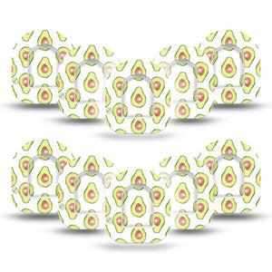ExpressionMed Toastless Avocado Pod Mini Tape 10 Stickers and 10 Tapes, Avocado Toast Alternative Adhesive Tape Pump Design