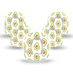 ExpressionMed Toastless Avocado Pod Mini Tape 5 Stickers and 5 Tapes, Avocado Toast Alternative Adhesive Tape Pump Design