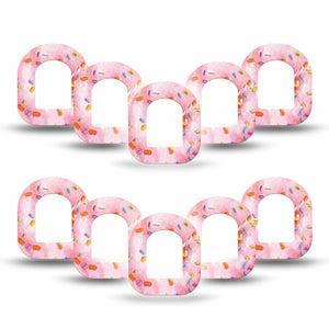 ExpressionMed Donut Sprinkles Pod Mini Tape 10-Pack Tapes, Bakery Bliss Plaster Pump Design