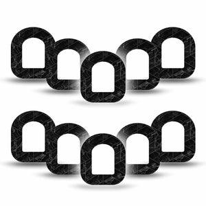 ExpressionMed Black Marble Pod Mini Tape 10-Pack, Sophisticated Decor Patch Pump Design