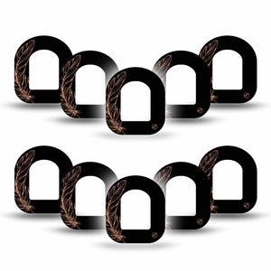 ExpressionMed Dusted Feather Pod Mini Tape 5-Pack, Lightly Dusted Overlay Tape Pump Design