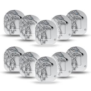 ExpressionMed Iron Wolf Pod Mini Tape 10-Pack Stickers and 10-Pack Tapes, Steel Strength Fixing Ring Tape Pump Design