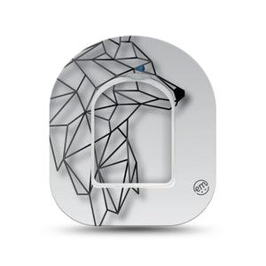 ExpressionMed Iron Wolf Pod Mini Tape Single Sticker and Single Tape, Wild Guardian Fixing Ring Tape Pump Design