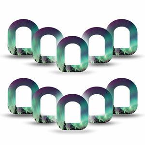 ExpressionMed Northern Lights Pod Mini Tape 10-Pack, Polar Phenomenon Adhesive Tape Pump Design
